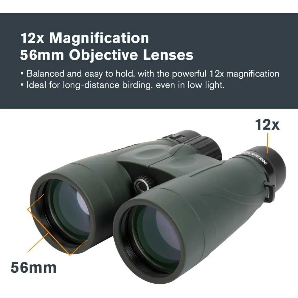 Celestron Nature-dx 12x56 Kikare, Black, One Size