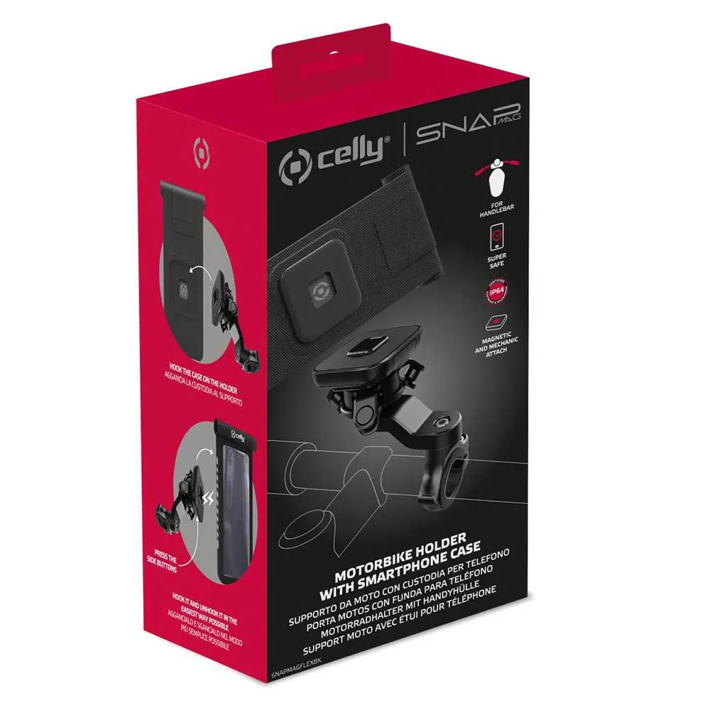 Celly Magn 17 9 Cm Styrtelefonhållare, Black, One Size