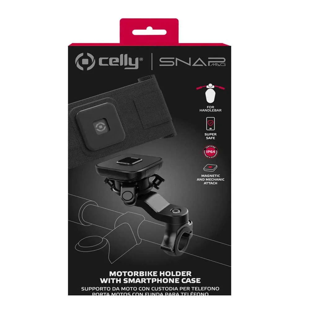 Celly Magn 17 9 Cm Styrtelefonhållare, Black, One Size