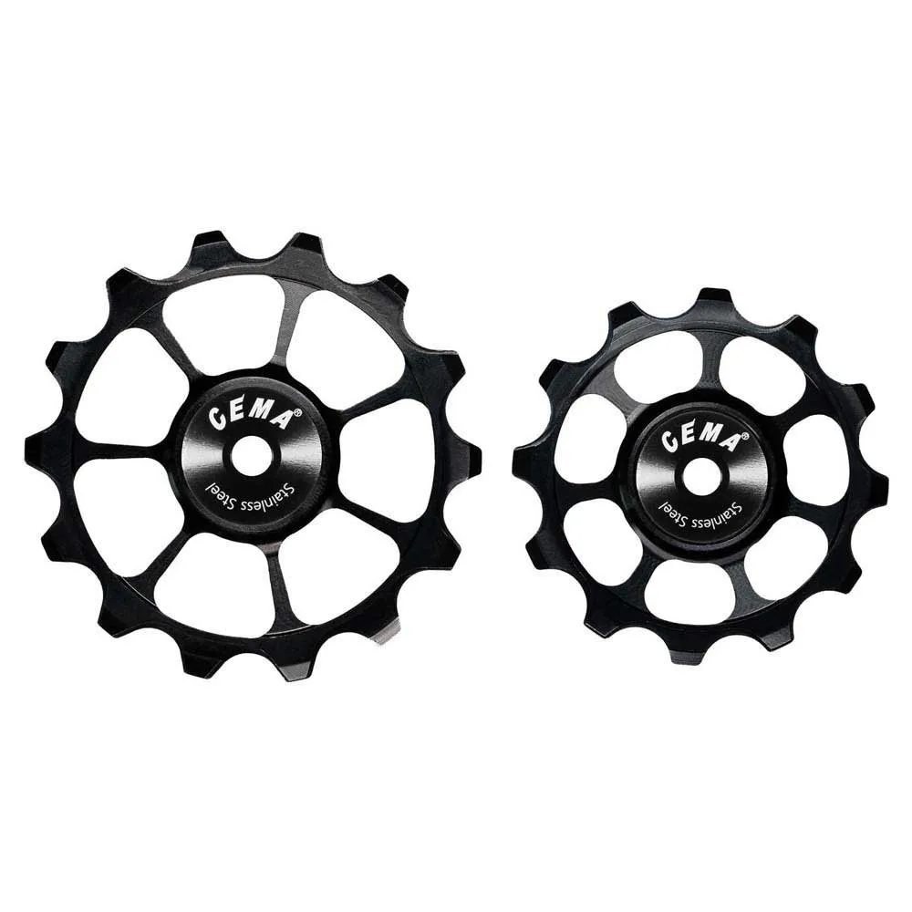 Cema 10/11v Alloy Stainless Steel Trisshjulssats För Cykel, Black, 12-14t
