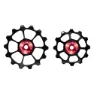 Cema 105/ultegra Full Ceramic Trisshjulssats För Cykel, Black / red, 12-14t
