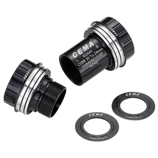Cema Osbb Stainless Steel Shimano Vevlagerskoppar, Black, 61mm Cema Osbb Stainless Steel Shimano Vevlagerskoppar, Black, 61mm
