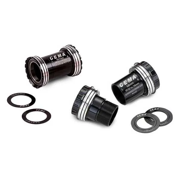 Cema Pf30 Stainless Steel Vevlagerskoppar, Black, 68/73mm