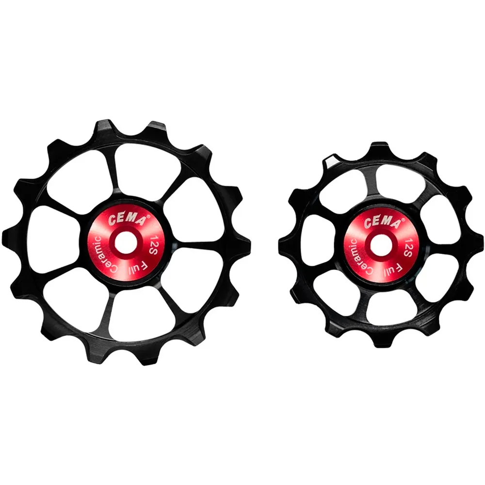 Cema Shimano 105/ultegra Ceramic Trisshjulssats För Cykel, Black, 12-14t