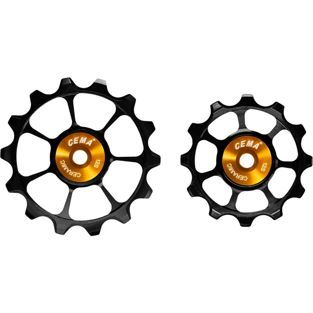 Cema Shimano 105/ultegra Ceramic Trisshjulssats För Cykel, Black, 12-14t