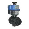Cepex 05366 Ø20 Ac/dc Pvc-u Kulventil Industriell Ptfe-epdm Elektriskt Manövrerad + Bsr Säkerhetsblock 24-240v unisex, Grey, One Size