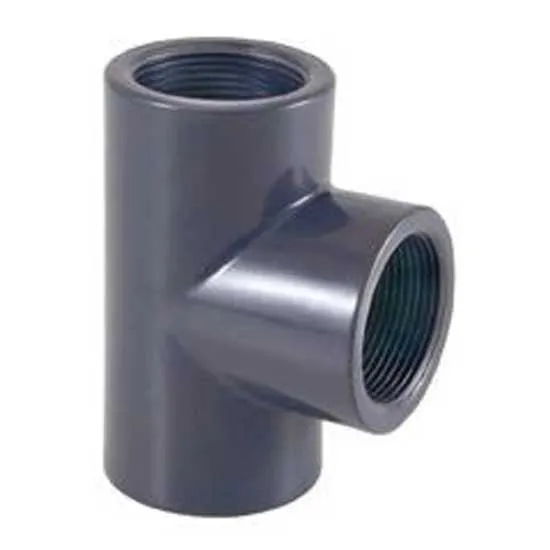 Cepex 22595 90º Pvc Ø110 T-koppling Bsp Invändig Gänga unisex, Grey, One Size