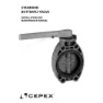 Cepex Stål 34533 Pvc-u Ø90 Spjällventiler Std-serie Fpm O-ringar Förzinkad Axel unisex, Grey, One Size