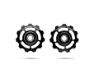 CeramicSpeed Keramiska Rulltrissor Shimano 9/10-speed, Svart