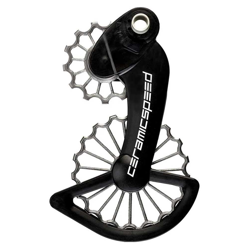 CeramicSpeed Ospw 3d Printed Campagnolo Mechanical/eps 11s Coated Jockeyhjulsystem, Black / silver, 13-19t