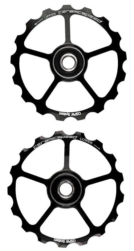 CeramicSpeed OSPW Keramiska Rulltrissor, Svart