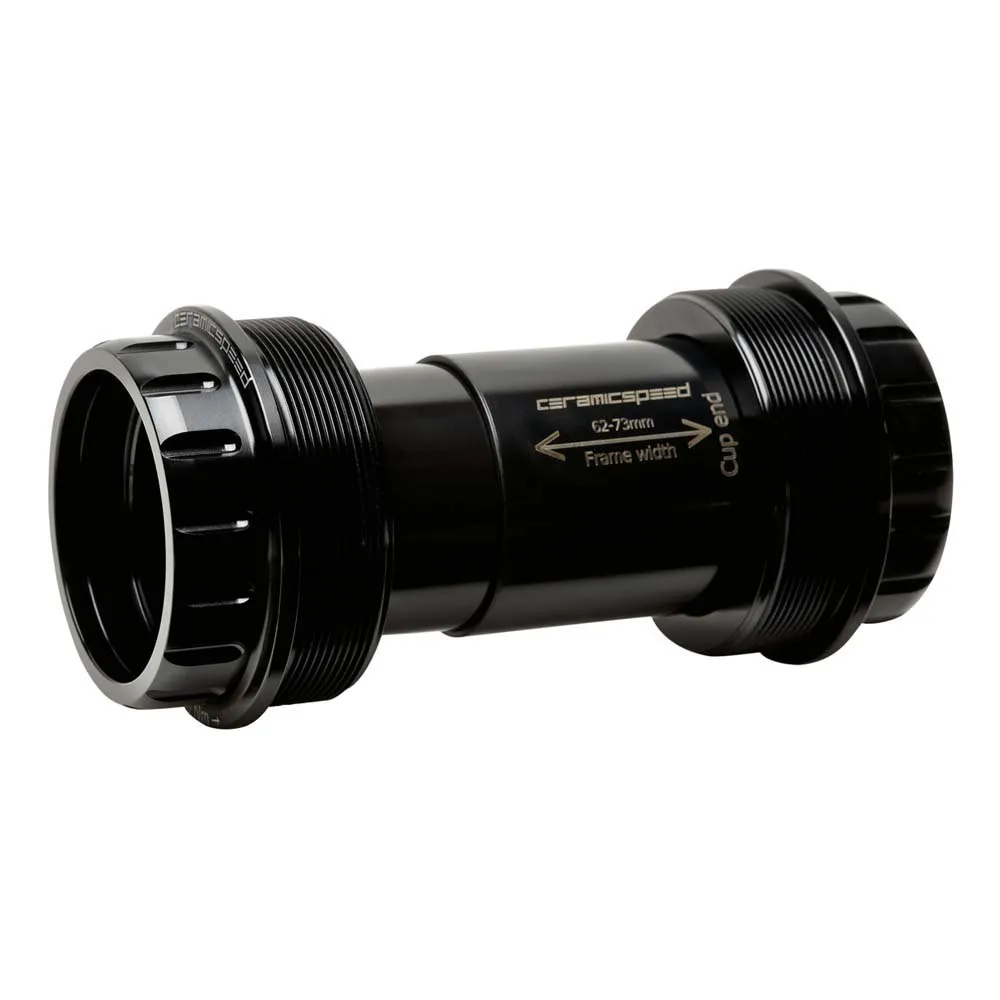 CeramicSpeed T47/68 Campagnolo Ut Coated Vevlagerskoppar, Black, 68mm