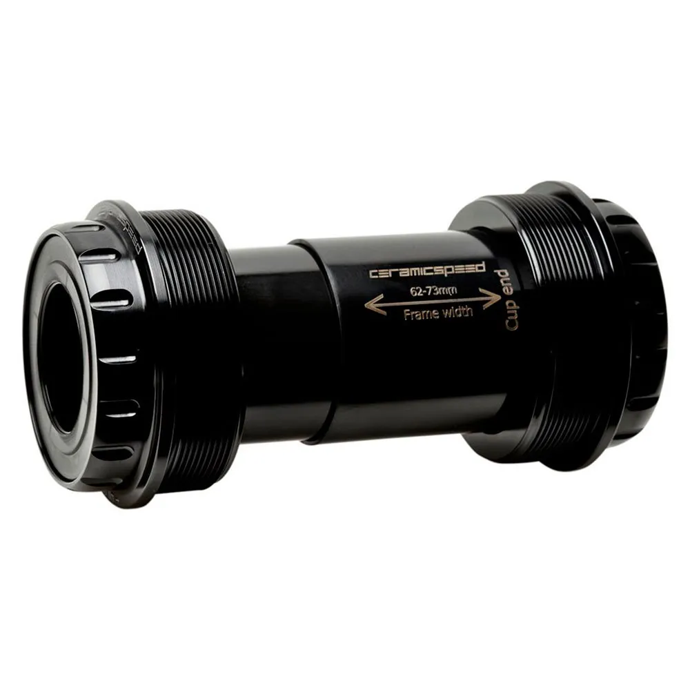 CeramicSpeed T47/68 Shimano Vevlagerskoppar, Black, 68mm