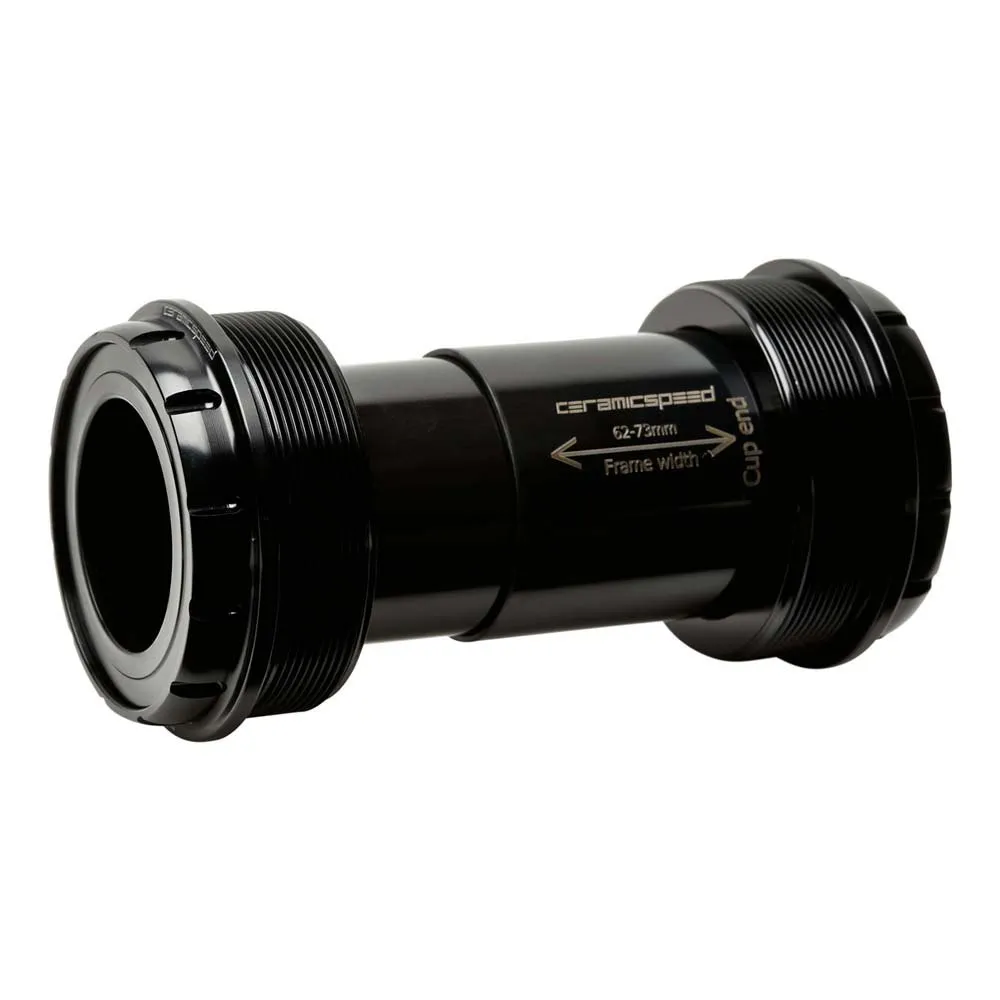 CeramicSpeed T47/73 Sram Dub Mtb Coated Vevlagerskoppar, Black, 73mm
