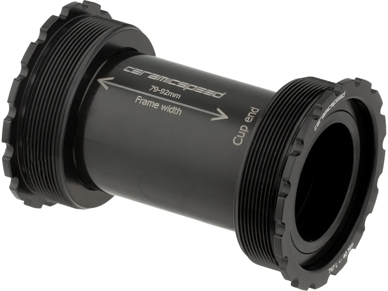 CeramicSpeed T47/86 SRAM DUB Road Innenlager, Black, 85/86mm