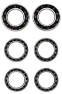CeramicSpeed Zipp 7 Hjullager, Black, One Size