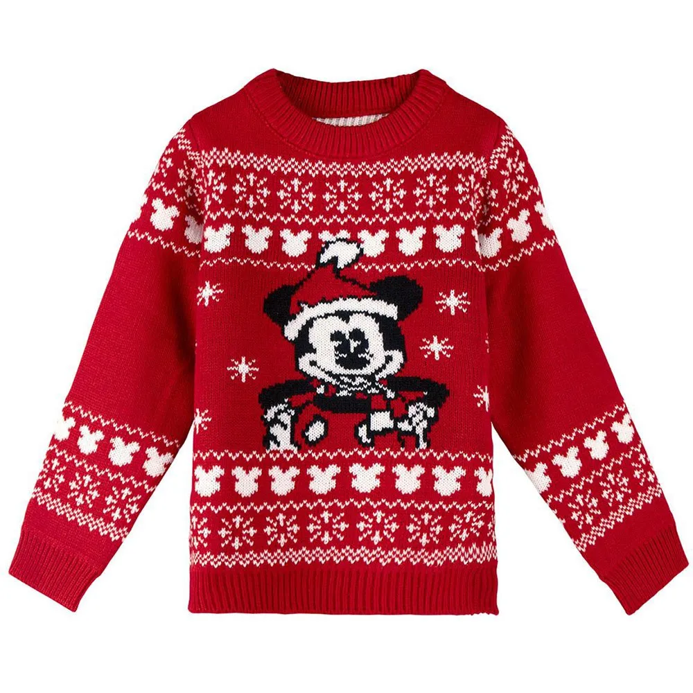 Cerda Group Christmas Mickey Tröja, Red / white, 10Y