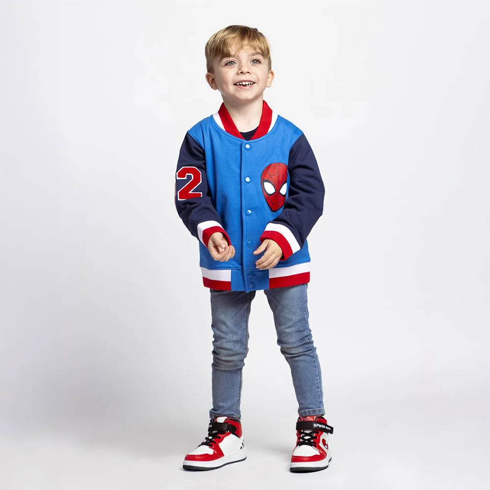 Cerda Group Cotton Brushed Baseball Spiderman Jacka