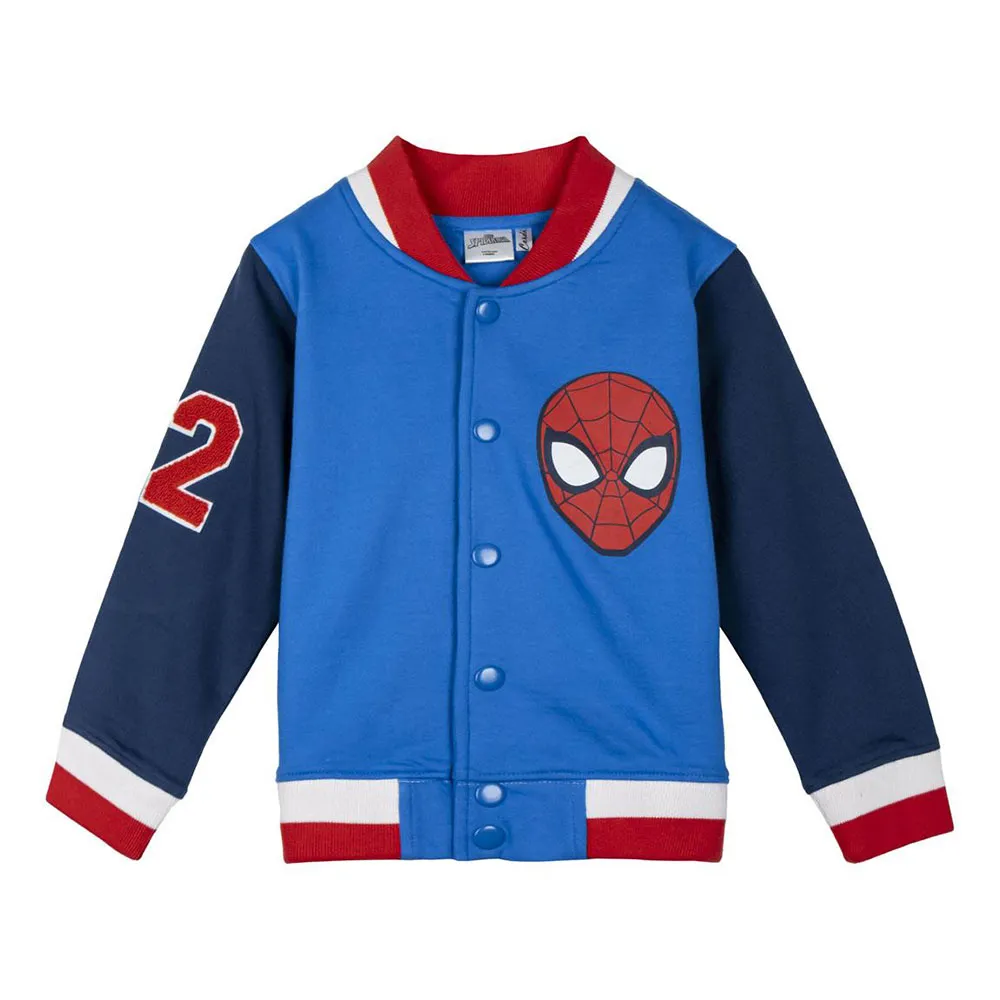 Cerda Group Cotton Brushed Baseball Spiderman Jacka
