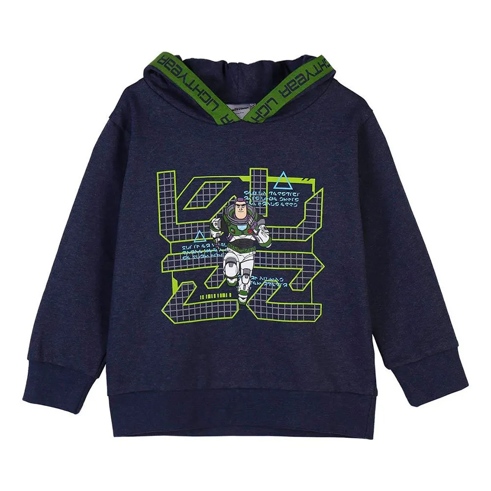 Cerda Group Cotton Brushed Buzz Lightyear Tröja Med Huva, Blue, 4Y