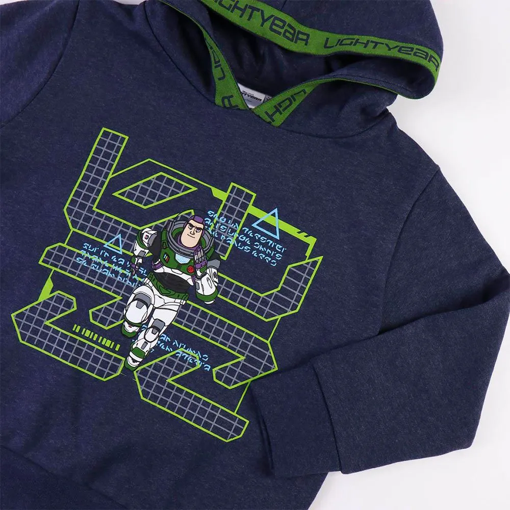 Cerda Group Cotton Brushed Buzz Lightyear Tröja Med Huva, Blue, 4Y