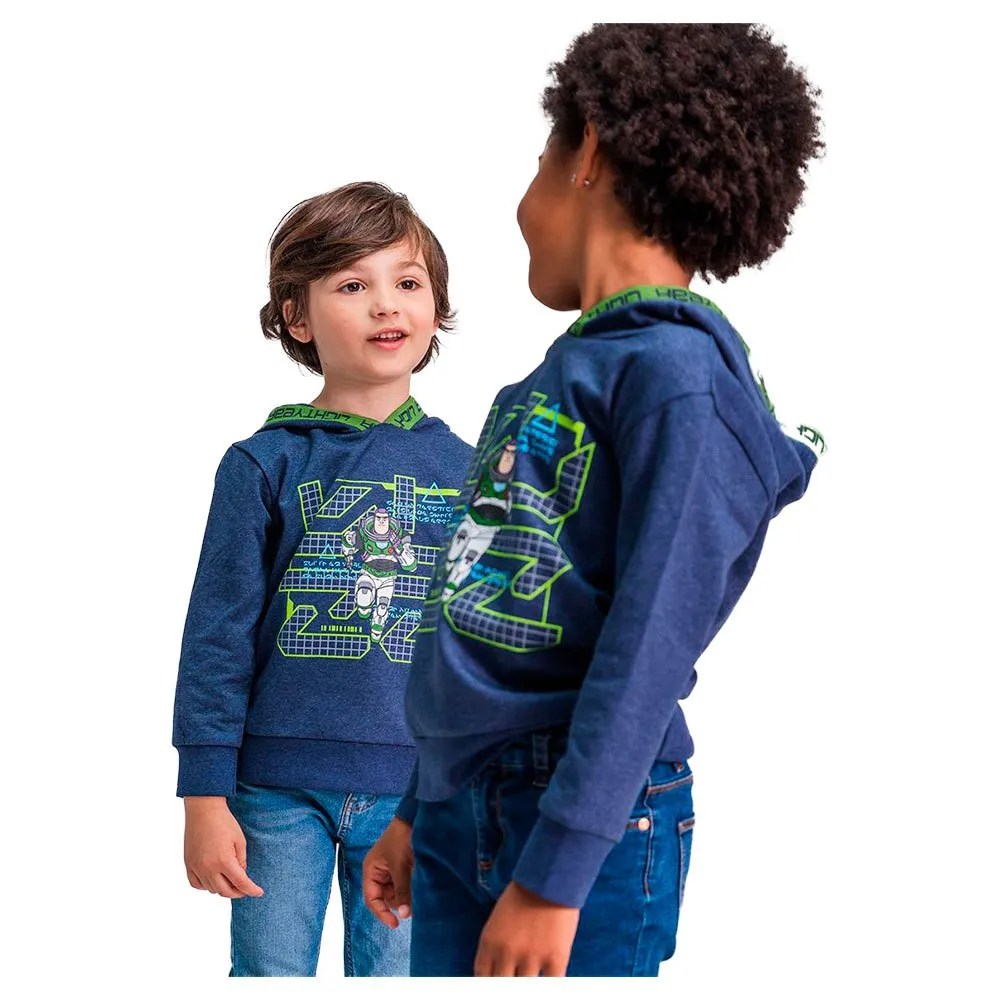 Cerda Group Cotton Brushed Buzz Lightyear Tröja Med Huva, Blue, 4Y