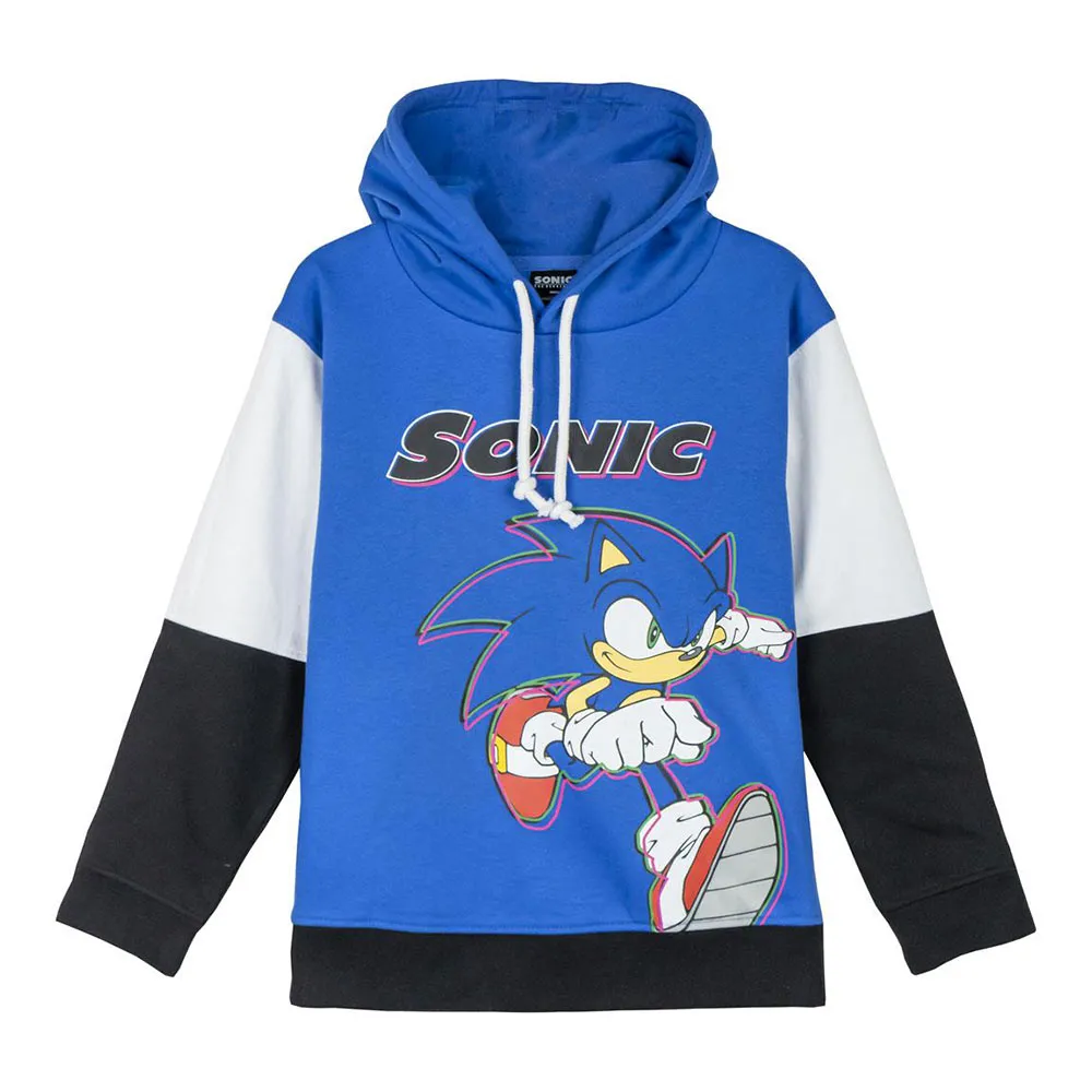 Cerda Group Cotton Brushed Sonic Huvtröja, Blue, 8Y