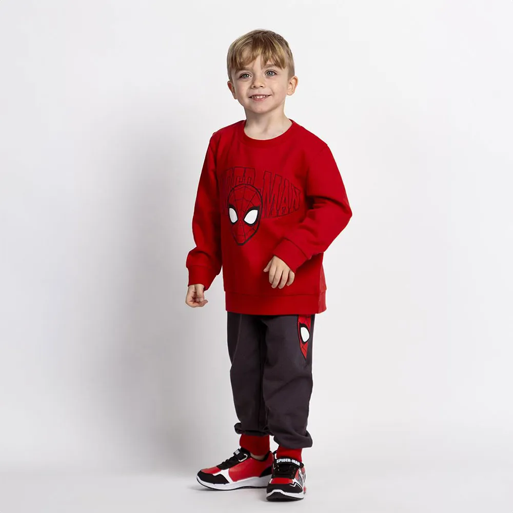Cerda Group Cotton Brushed Spiderman Träningsdräkt, Red