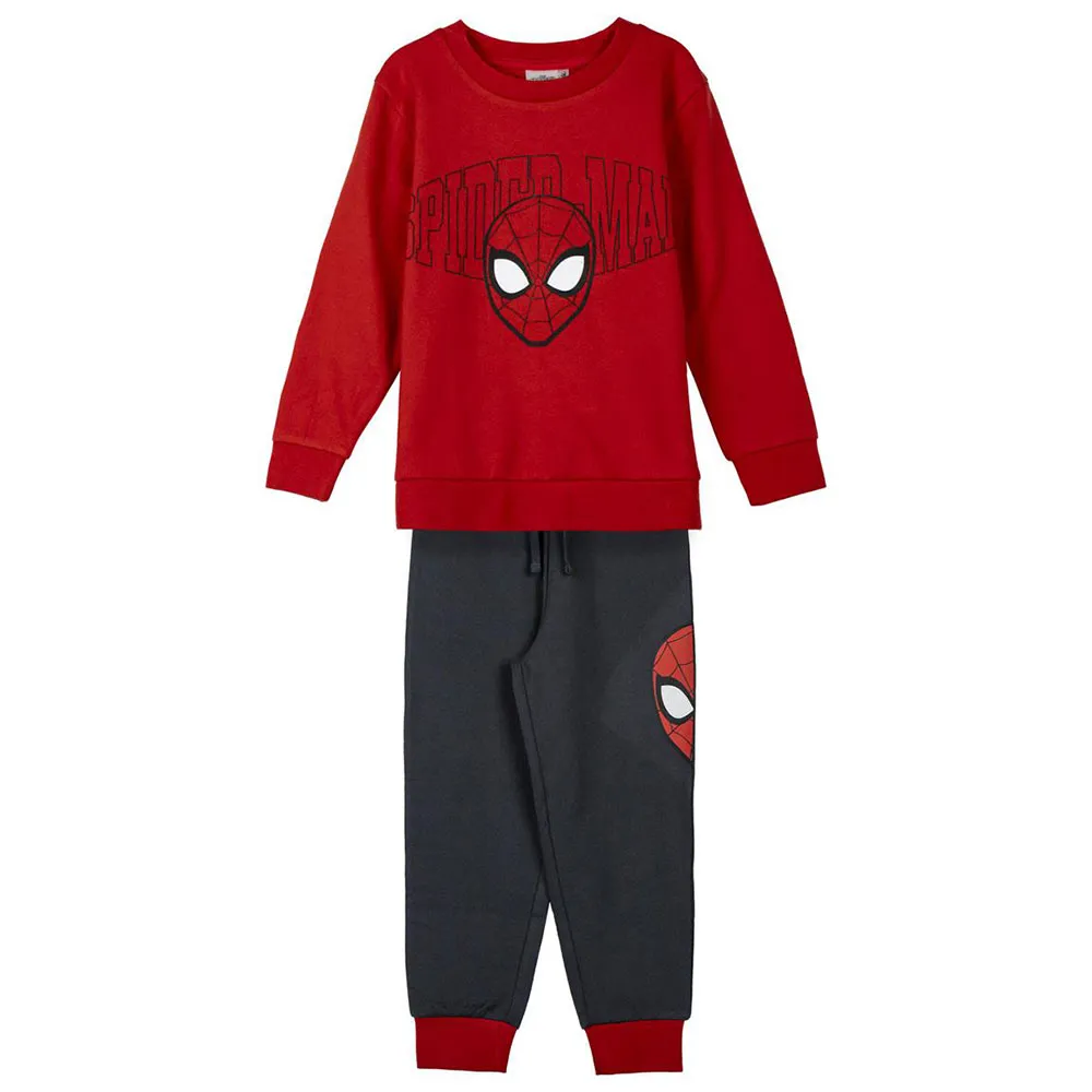 Cerda Group Cotton Brushed Spiderman Träningsdräkt, Red