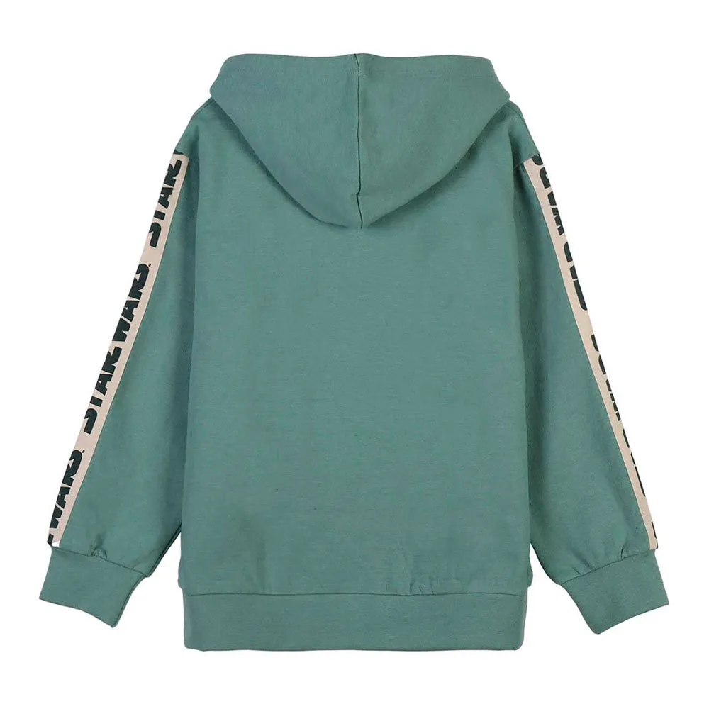 Cerda Group Cotton Brushed The Mandalorian Tröja Med Huva, Green, 7Y