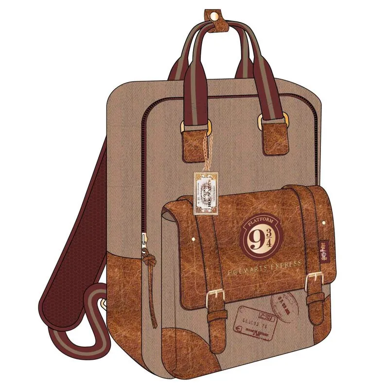 Cerda Group Harry Potter Plattform 9 3/4 Casual Ryggsäck 38 Cm, Brown