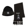 Cerda Group Set Pieces Scarf Wednesday Mössa, Black, One Size