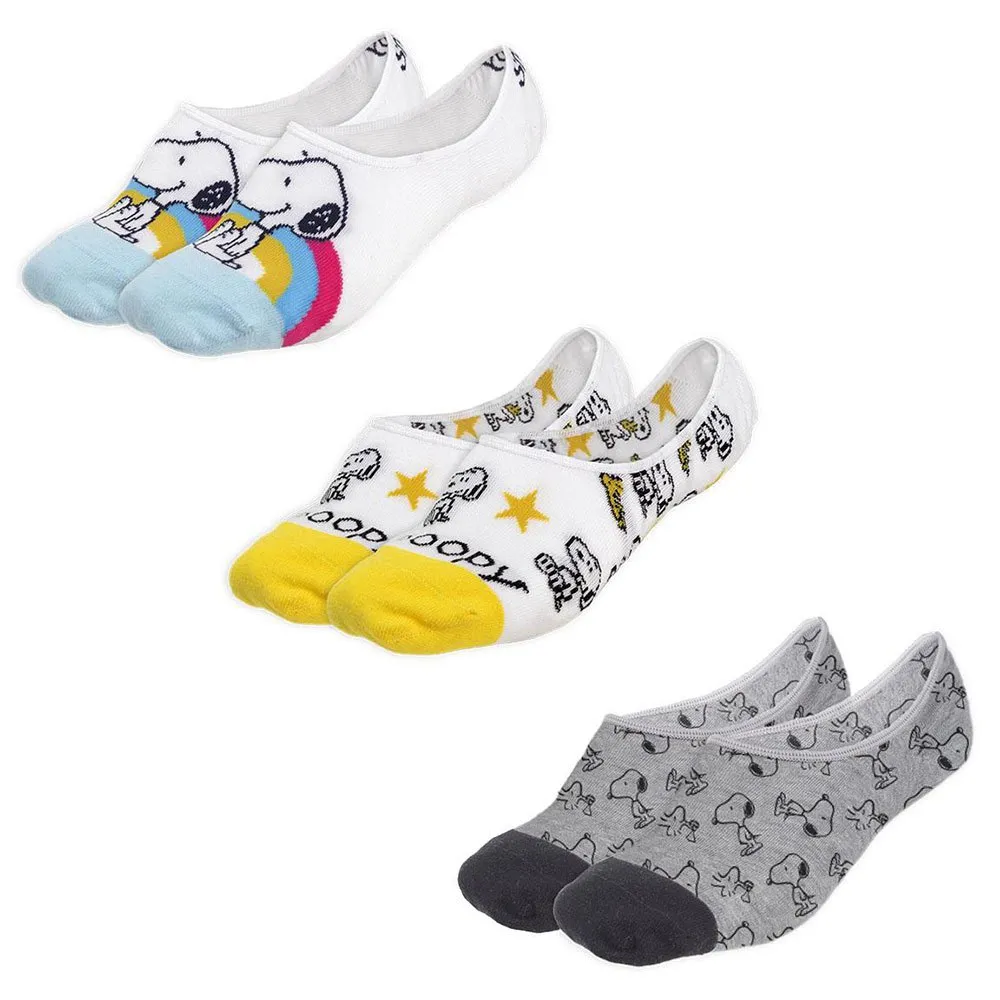 Cerda Group Snoopy Osynliga Strumpor 3 Par, Multicolor, EU 36-40 Cerda Group Snoopy Osynliga Strumpor 3 Par, Multicolor, EU 36-40