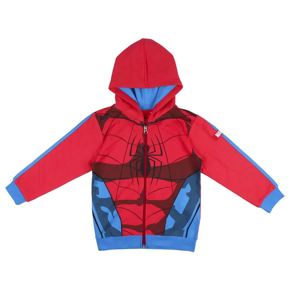 Cerda Group Spiderman Sweatshirt Med Dragkedja, Red, 10Y