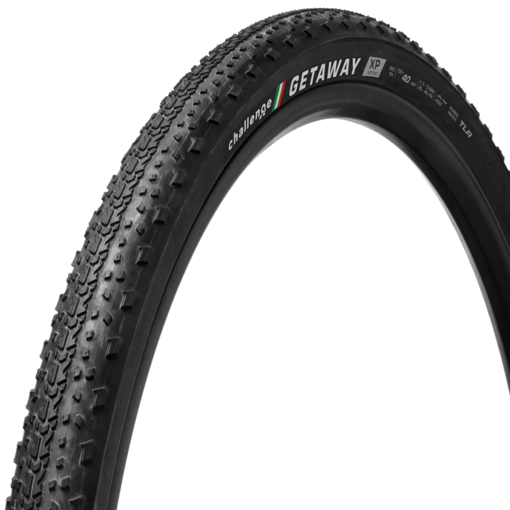Challenge Getaway XP Tubeless Ready. 700 x 40C svart Challenge Getaway XP Tubeless Ready. 700 x 40C svart