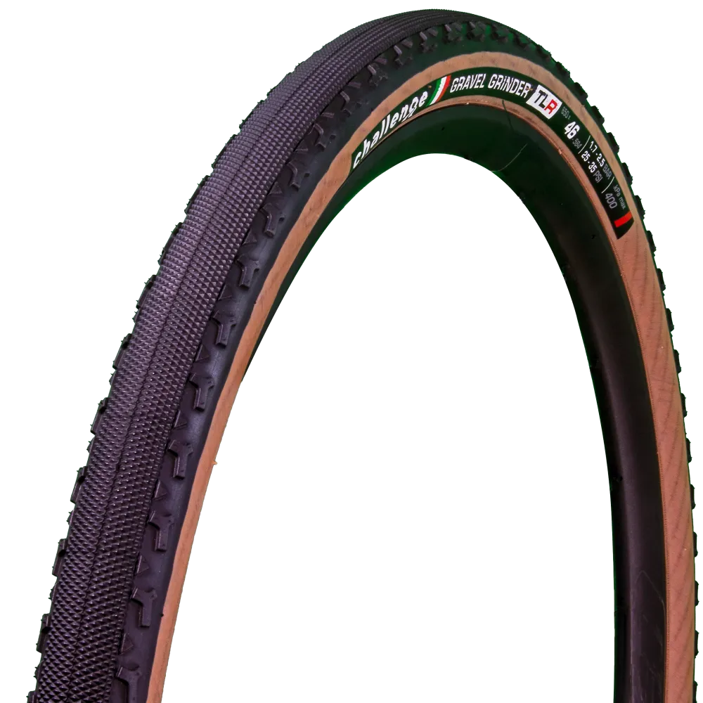 Challenge Gravel Grinder Tubeless Ready Vulcanized 700 x 38C Tan Challenge Gravel Grinder Tubeless Ready Vulcanized 700 x 38C Tan