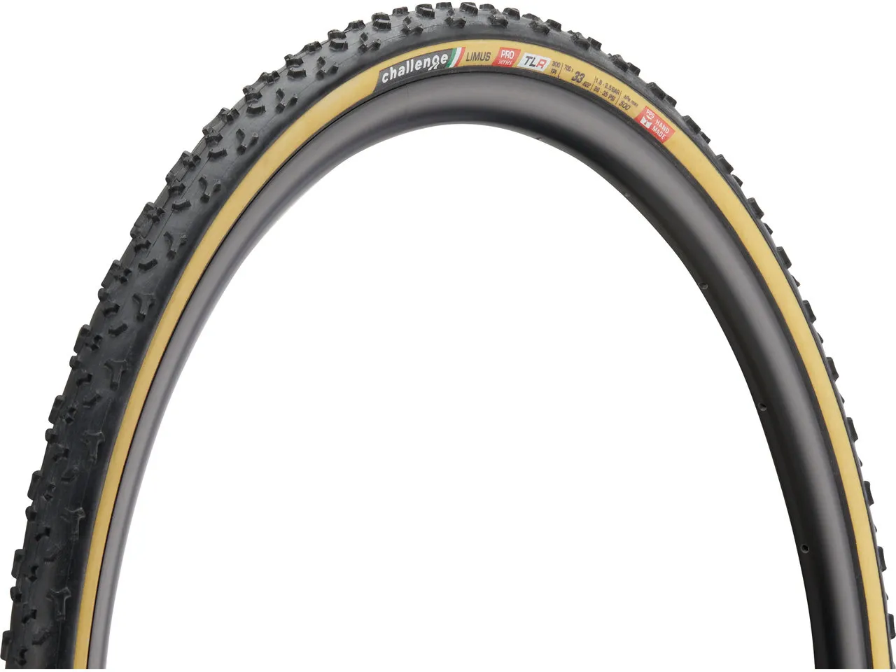 Challenge Limus Pro Handmade TLR 28" Faltreifen, Black / brown, 700C x 33