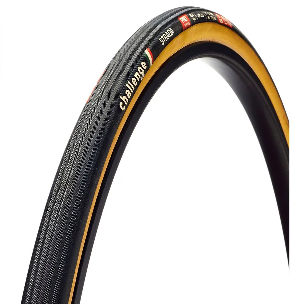 Challenge Strada Pro Superpoly Tubular 700c X 25 Landsvägsdäck, Tan, 700C x 25 Challenge Strada Pro Superpoly Tubular 700c X 25 Landsvägsdäck, Tan, 700C x 25