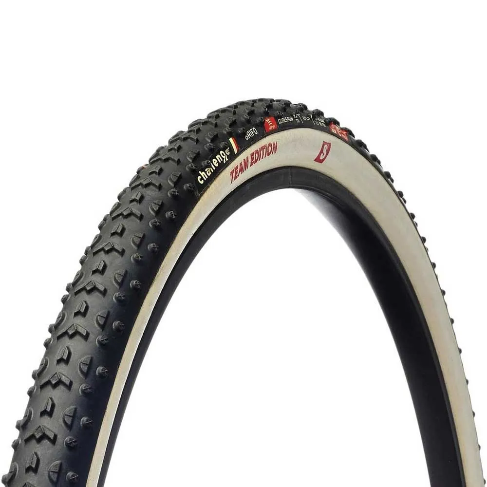Challenge Team Edition Grifo Tubular 700 X 33 Styvt Graveldäck, Black / white, 700 x 33