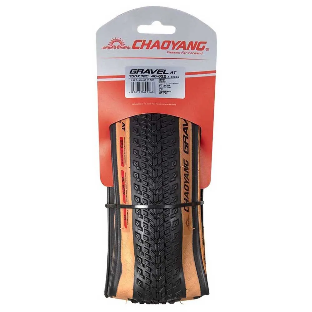 Chaoyang All Terrain Tubeless 700c X 38 Graveldäck, Black / brown, 700C x 38