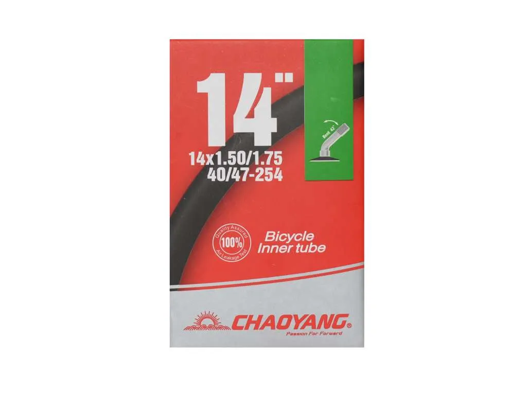 Chaoyang slang 14x1,50-1,75 med vinklad 42° autoventil