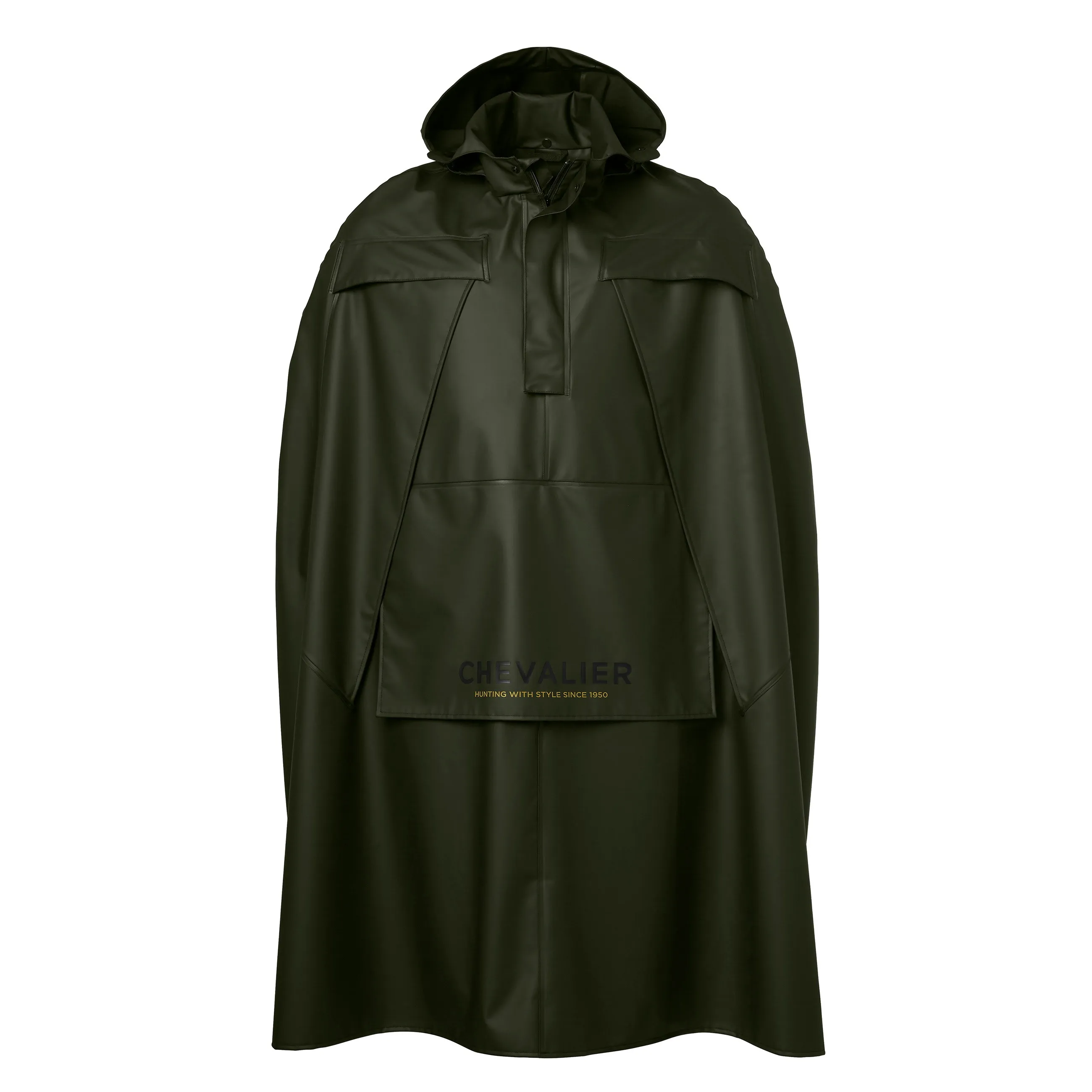 Chevalier Men's Stratus Rain Poncho, Dark Green
