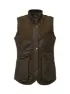 Chevalier Women's Vintage Shooting Vest, Leather Brown