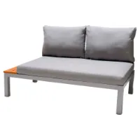 Chillvert Aluminium Bergamo Fsc Eukalyptus Trädgårdssoffa 138.20x76.6x73 Cm unisex Chillvert Aluminium Bergamo Fsc Eukalyptus Trädgårdssoffa 138.20x76.6x73 Cm unisex