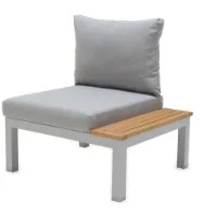 Chillvert Aluminium Bergamo Fsc Eukalyptus Trädgårdssoffa 78.20x76.6x730 Cm unisex