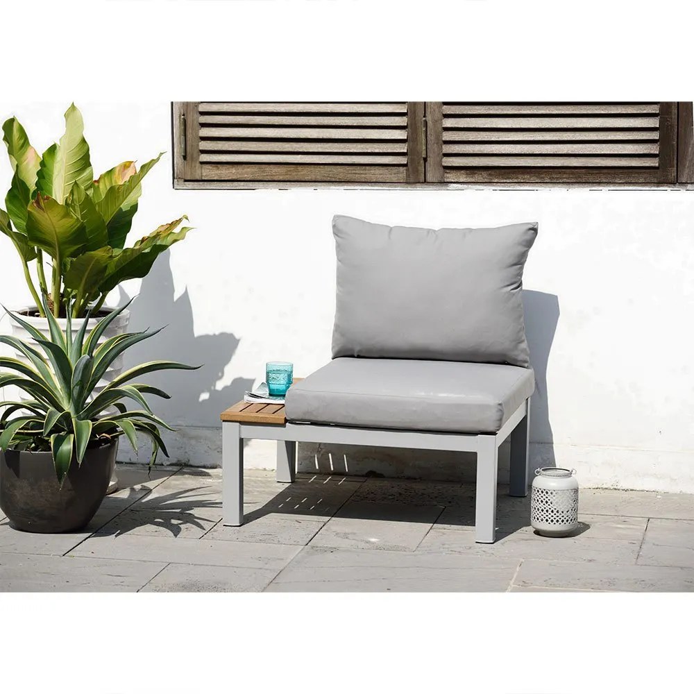 Chillvert Aluminium Bergamo Fsc Eukalyptus Trädgårdssoffa 78.20x76.6x730 Cm unisex, Grey, One Size Chillvert Aluminium Bergamo Fsc Eukalyptus Trädgårdssoffa 78.20x76.6x730 Cm unisex, Grey, One Size