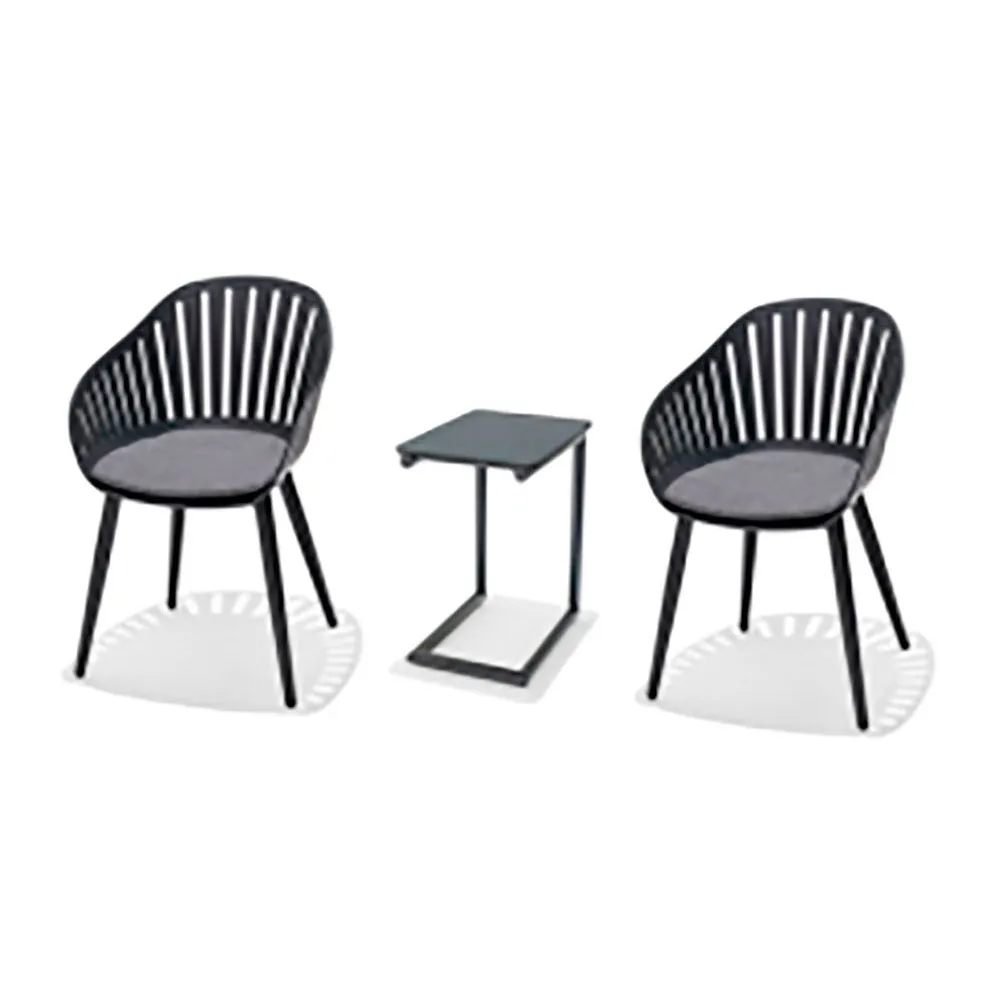 Chillvert Aluminium Lacio Trädgårdsmöbelset I Harts unisex, Black, One Size