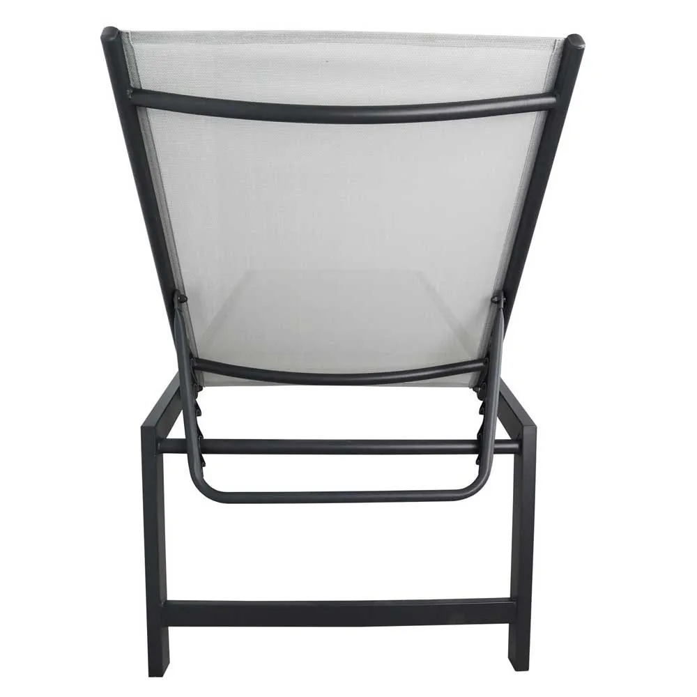 Chillvert Aluminium Pisa Solstol 203x64x43 Cm unisex, Anthracite / ecrú, One Size Chillvert Aluminium Pisa Solstol 203x64x43 Cm unisex, Anthracite / ecrú, One Size