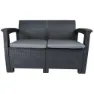 Chillvert Capri Resin Trädgårdsmöbelset Med Rotan-effekt unisex, Anthracite / grey, One Size
