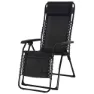 Chillvert Catania Stål Solstol 65.5x91x116 Cm unisex, Black, One Size